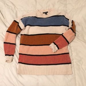 Forever 21 Chenille Striped Sweater - Small